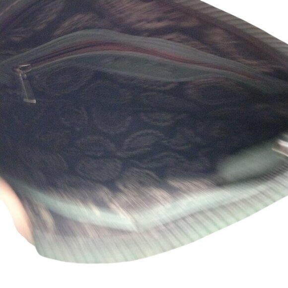 American West Hand Tooled Leather Shoulder Bag Green Vintage Boho Western - Picture 12 of 14